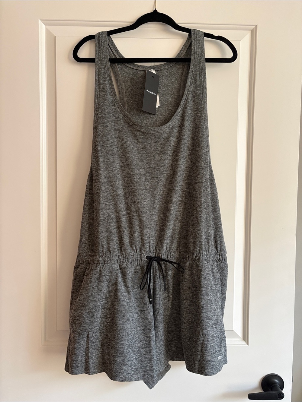 NWT Fabletics Gray Sleeveless Tank Romper